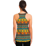 Native Indian Inspired Pattern Print Women's Racerback Tank Top