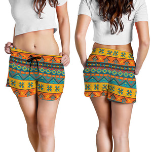 Native Indian Inspired Pattern Print Women's Shorts