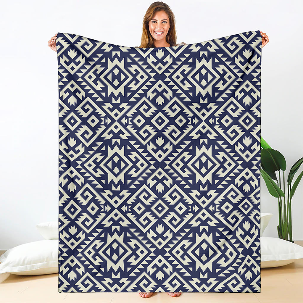 Native Indian Navajo Pattern Print Blanket