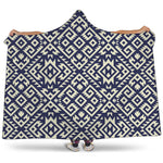 Native Indian Navajo Pattern Print Hooded Blanket