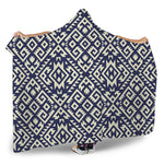 Native Indian Navajo Pattern Print Hooded Blanket