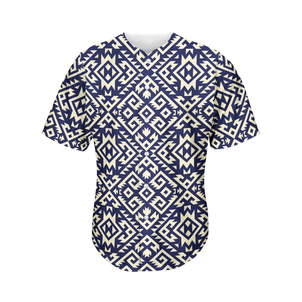 Native Indian Navajo Pattern Print Men's Baseball Jersey