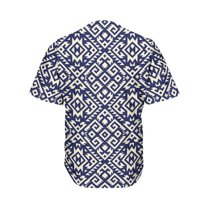 Native Indian Navajo Pattern Print Men's Baseball Jersey