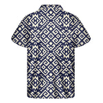 Native Indian Navajo Pattern Print Men's Short Sleeve Shirt