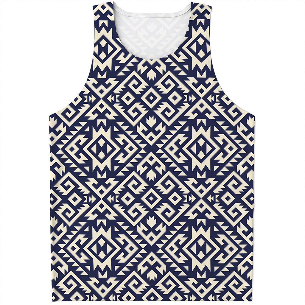 Native Indian Navajo Pattern Print Men's Tank Top