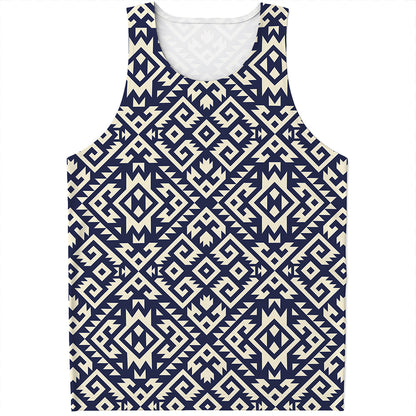Native Indian Navajo Pattern Print Men's Tank Top