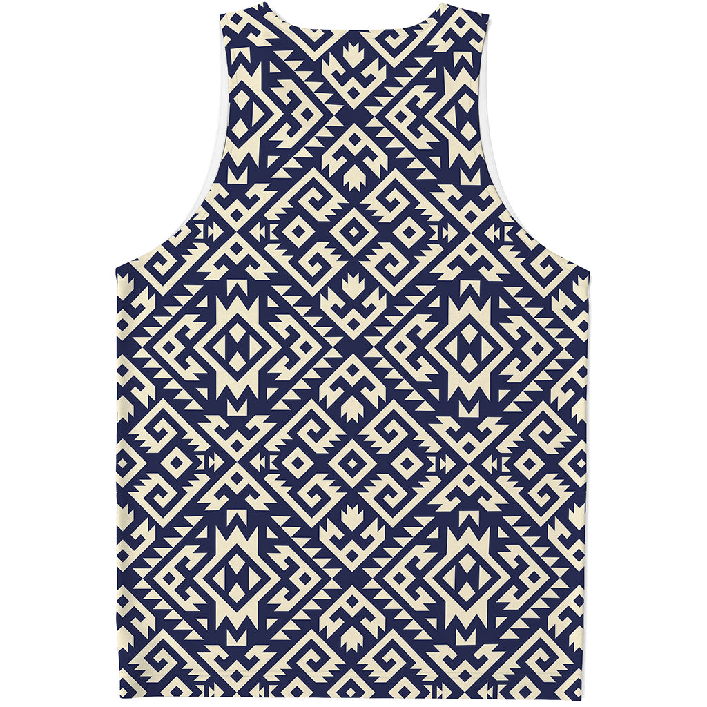 Native Indian Navajo Pattern Print Men's Tank Top