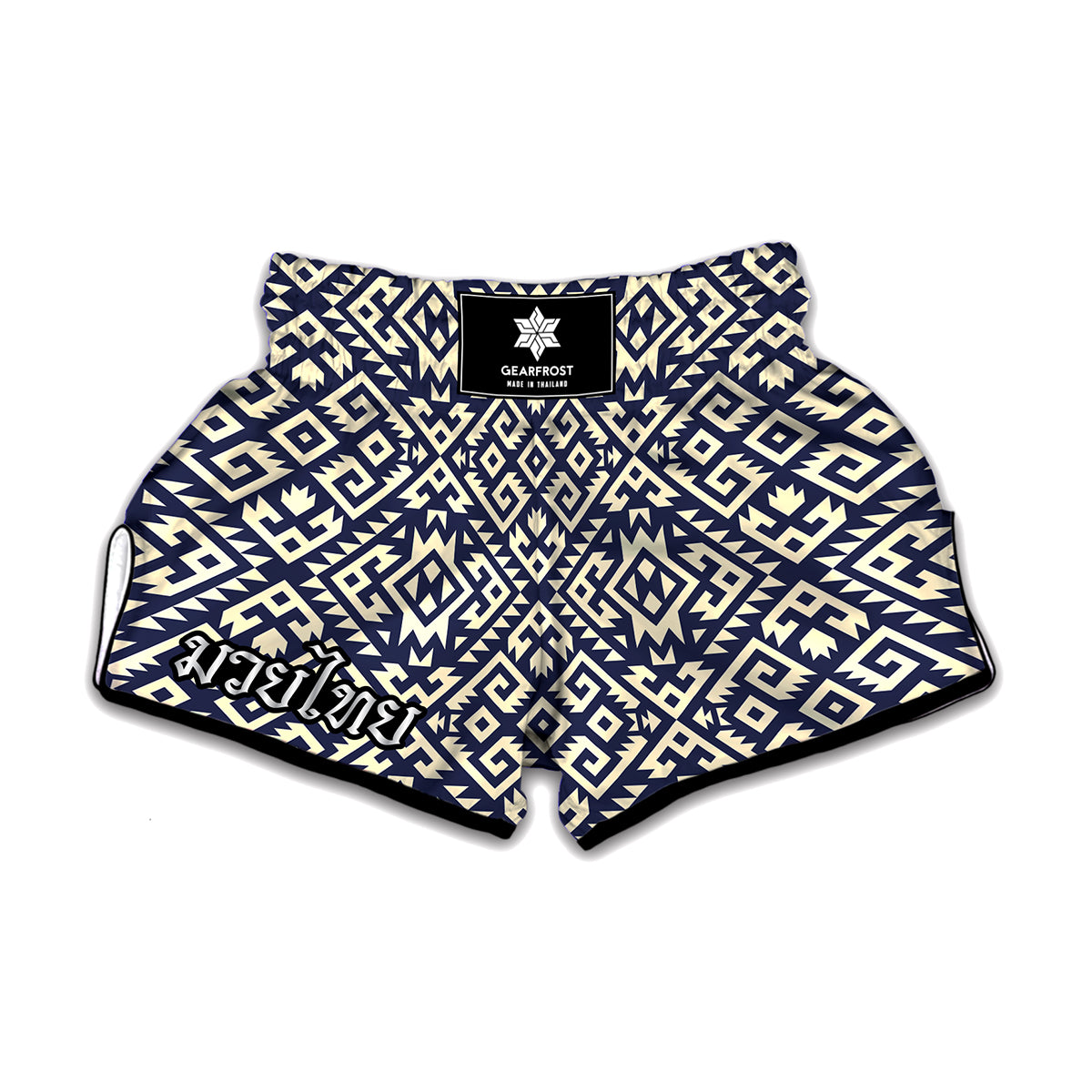 Native Indian Navajo Pattern Print Muay Thai Boxing Shorts