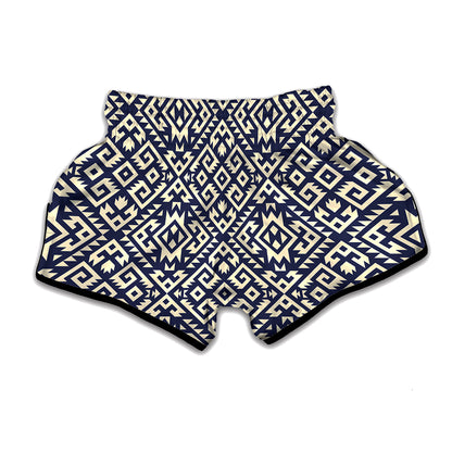 Native Indian Navajo Pattern Print Muay Thai Boxing Shorts
