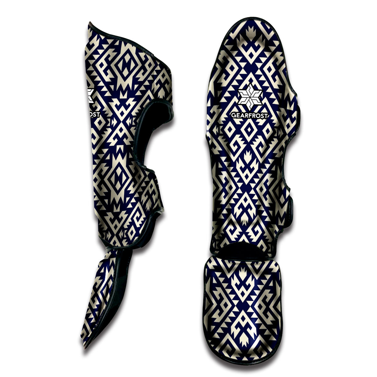 Native Indian Navajo Pattern Print Muay Thai Shin Guard