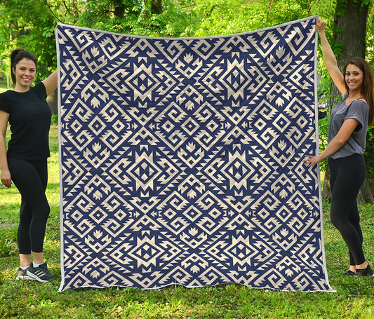 Native Indian Navajo Pattern Print Quilt