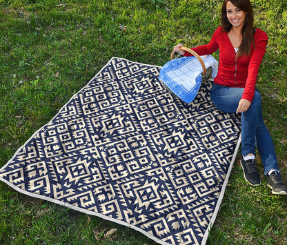 Native Indian Navajo Pattern Print Quilt