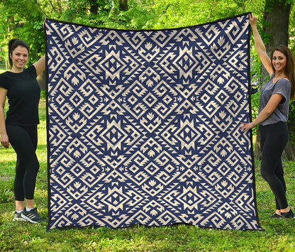Native Indian Navajo Pattern Print Quilt