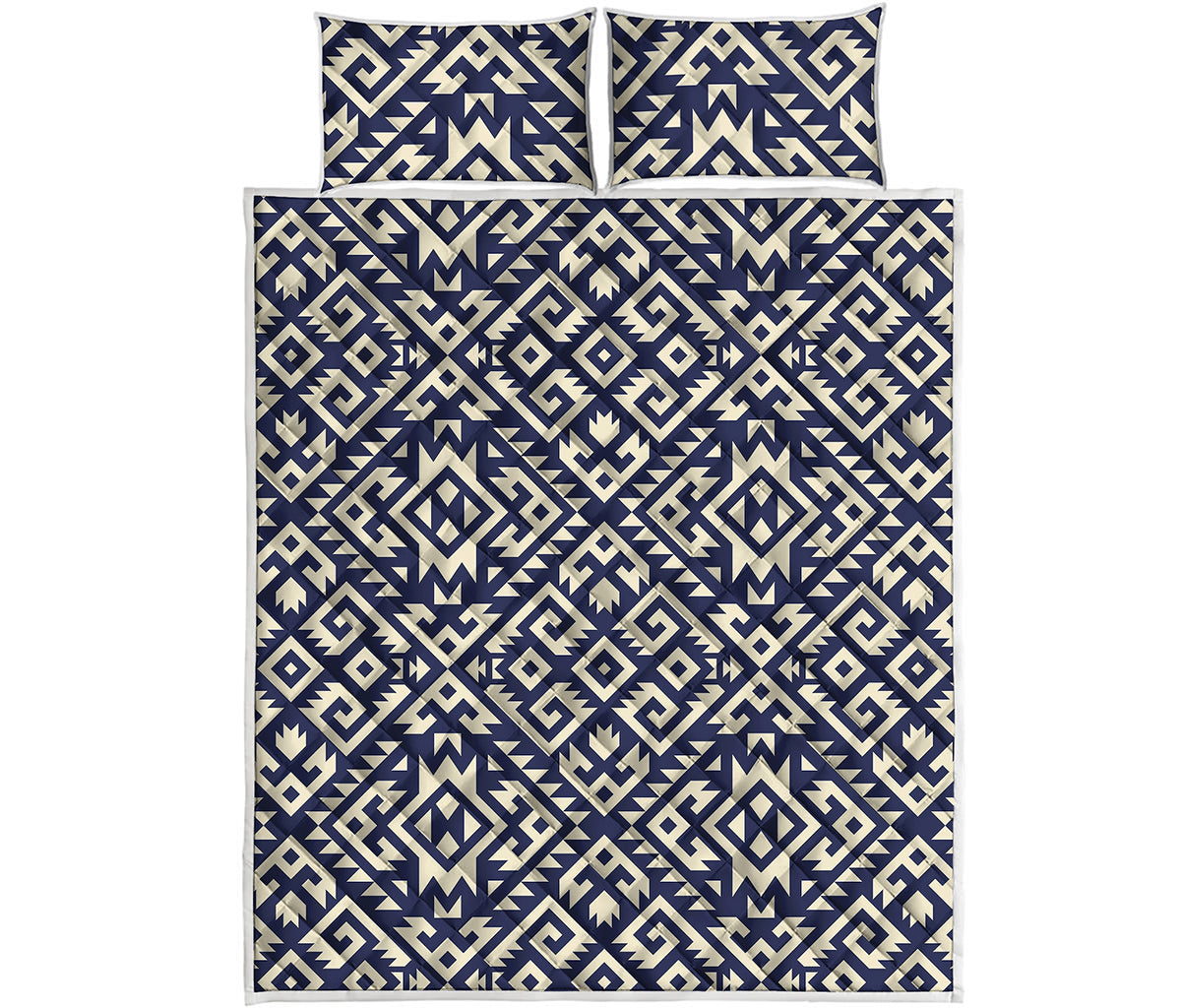 Native Indian Navajo Pattern Print Quilt Bed Set