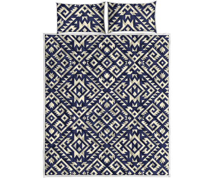 Native Indian Navajo Pattern Print Quilt Bed Set