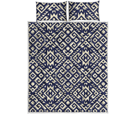 Native Indian Navajo Pattern Print Quilt Bed Set