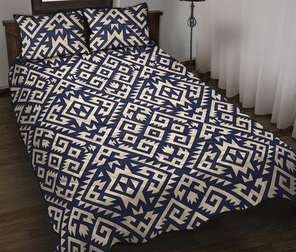 Native Indian Navajo Pattern Print Quilt Bed Set