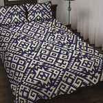 Native Indian Navajo Pattern Print Quilt Bed Set