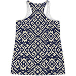Native Indian Navajo Pattern Print Women's Racerback Tank Top