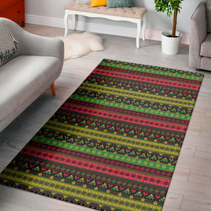 Native Indian Tribal Pattern Print Area Rug