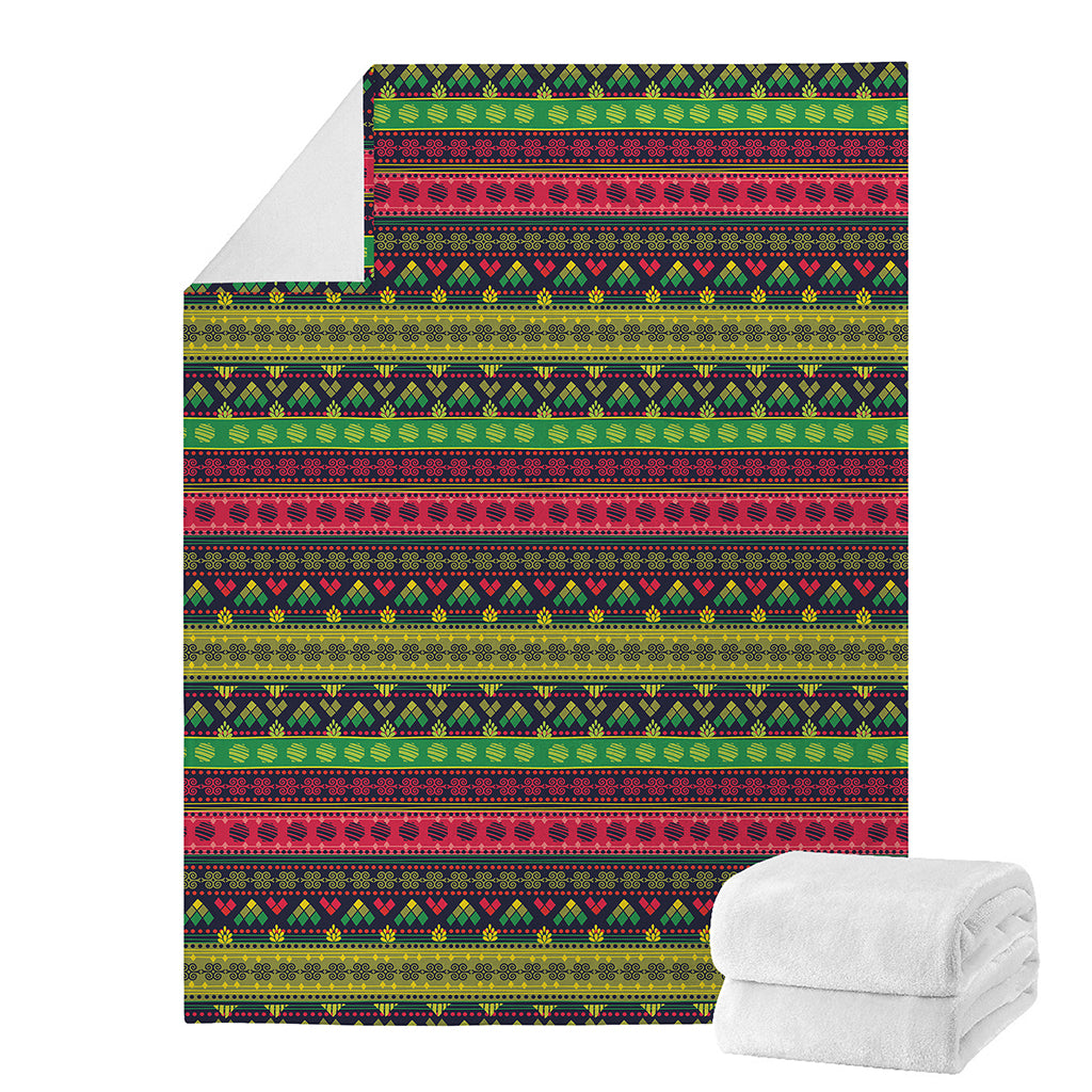 Native Indian Tribal Pattern Print Blanket