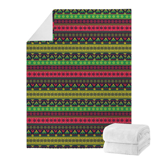 Native Indian Tribal Pattern Print Blanket