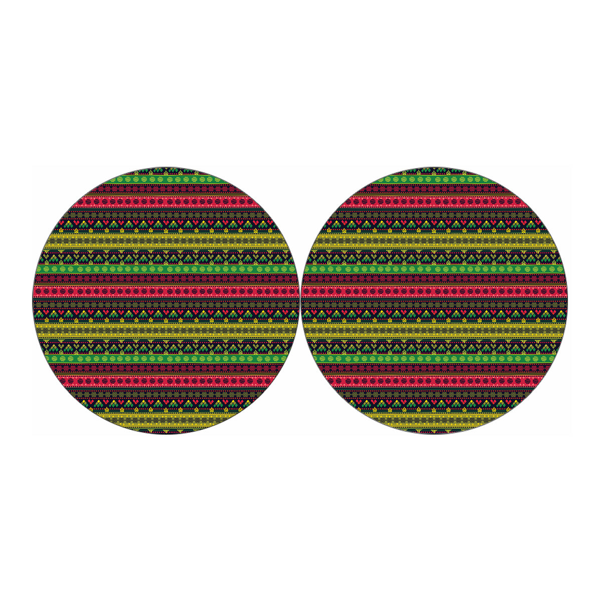 Native Indian Tribal Pattern Print Car Coasters