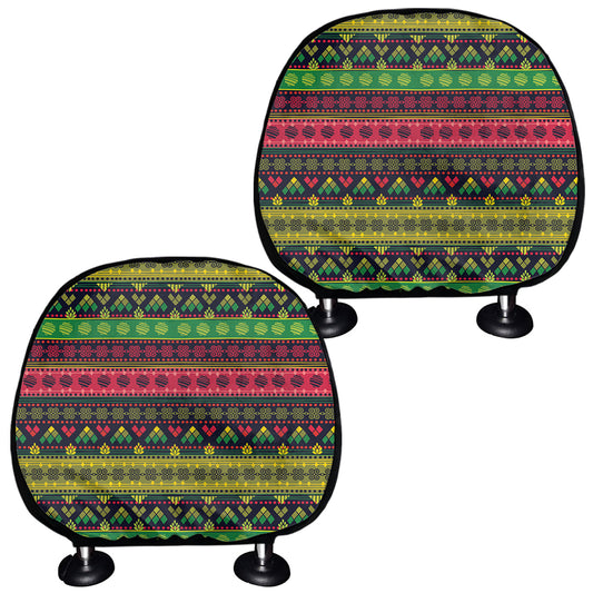 Native Indian Tribal Pattern Print Car Headrest Covers
