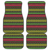 Native Indian Tribal Pattern Print Front and Back Car Floor Mats