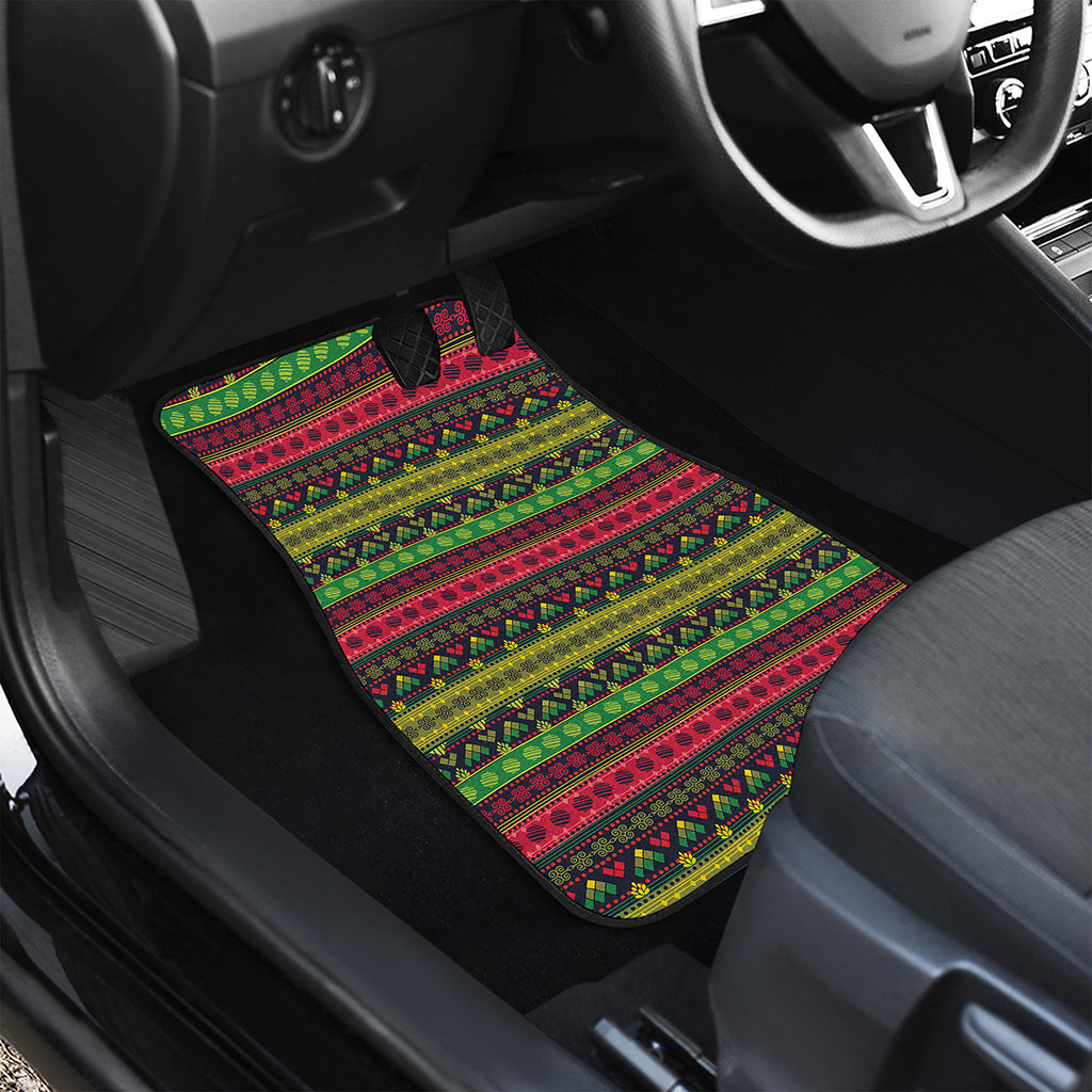 Native Indian Tribal Pattern Print Front Car Floor Mats