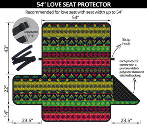 Native Indian Tribal Pattern Print Loveseat Protector