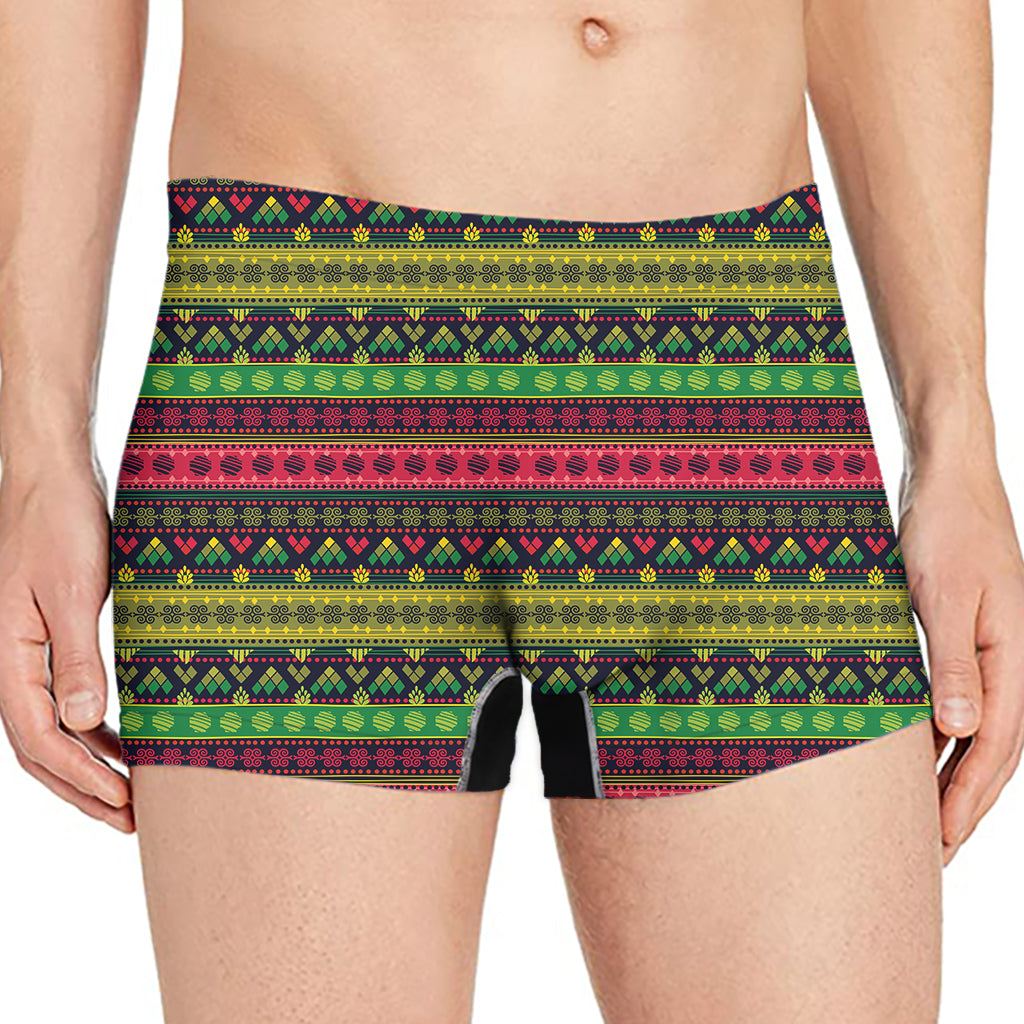Native Indian Tribal Pattern Print Men's Boxer Briefs