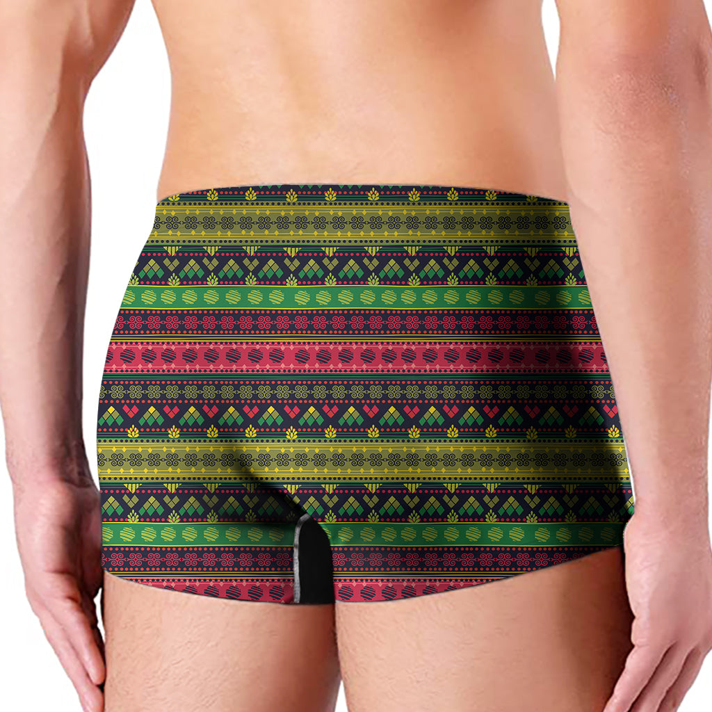 Native Indian Tribal Pattern Print Men's Boxer Briefs