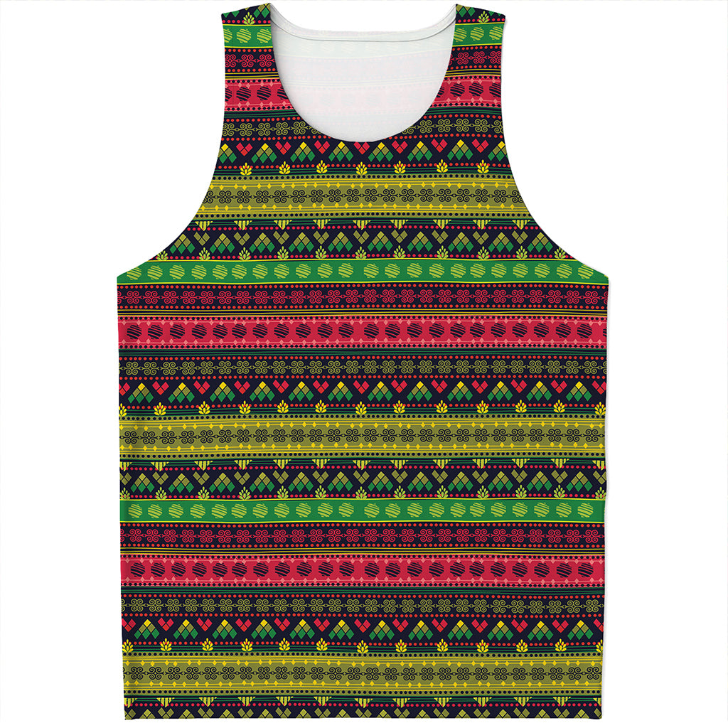 Native Indian Tribal Pattern Print Men's Tank Top