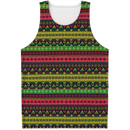 Native Indian Tribal Pattern Print Men's Tank Top