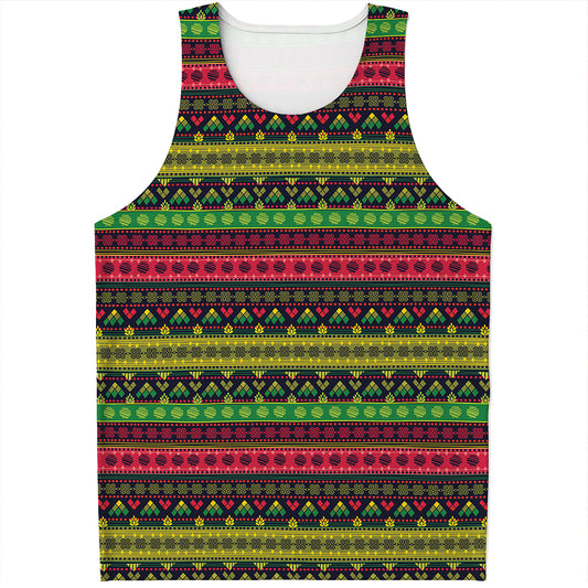 Native Indian Tribal Pattern Print Men's Tank Top