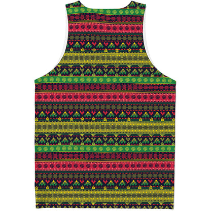 Native Indian Tribal Pattern Print Men's Tank Top
