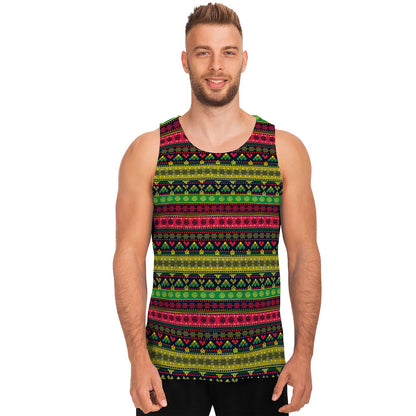 Native Indian Tribal Pattern Print Men's Tank Top
