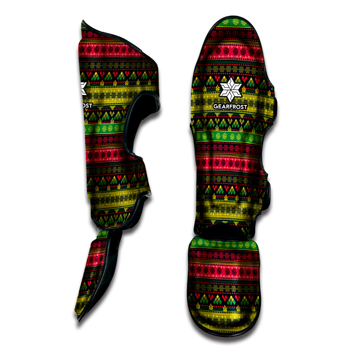 Native Indian Tribal Pattern Print Muay Thai Shin Guard