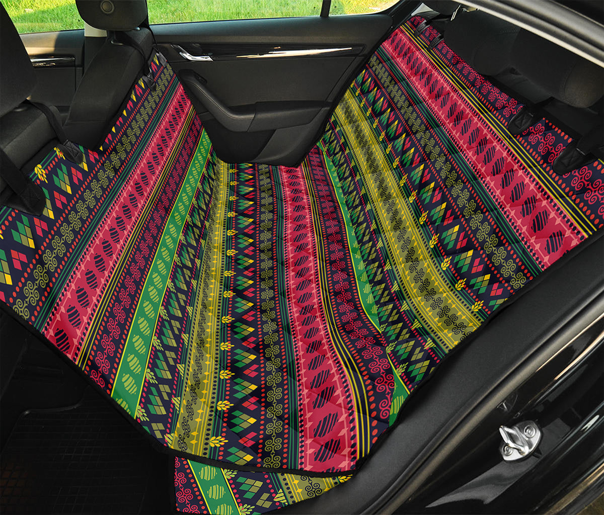 Native Indian Tribal Pattern Print Pet Car Back Seat Cover