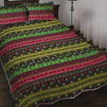 Native Indian Tribal Pattern Print Quilt Bed Set