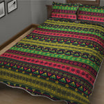 Native Indian Tribal Pattern Print Quilt Bed Set