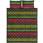 Native Indian Tribal Pattern Print Quilt Bed Set