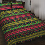 Native Indian Tribal Pattern Print Quilt Bed Set