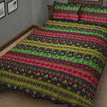 Native Indian Tribal Pattern Print Quilt Bed Set
