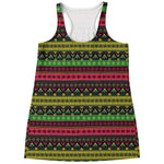 Native Indian Tribal Pattern Print Women's Racerback Tank Top