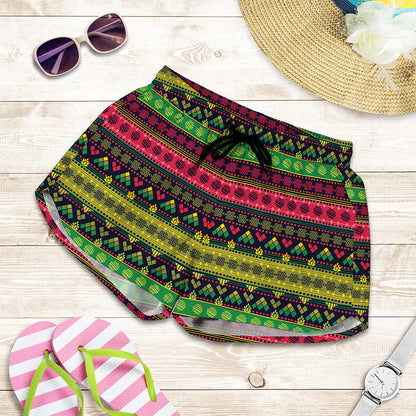 Native Indian Tribal Pattern Print Women's Shorts