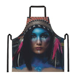 Native Indian Woman Portrait Print Apron