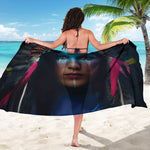 Native Indian Woman Portrait Print Beach Sarong Wrap