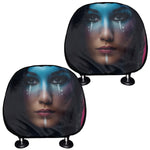 Native Indian Woman Portrait Print Car Headrest Covers